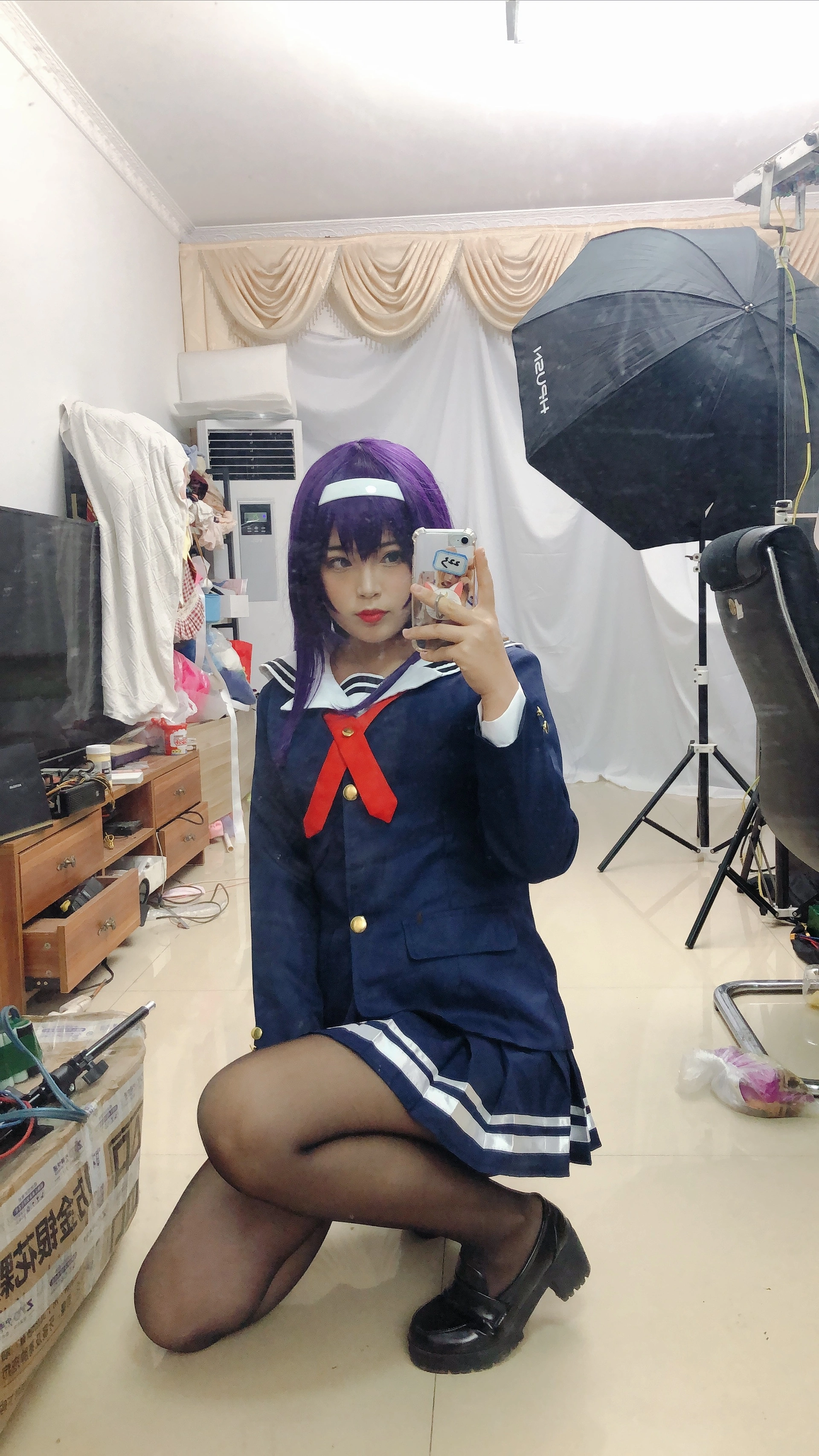 白烨 - NO.11 学姐校服自拍 1