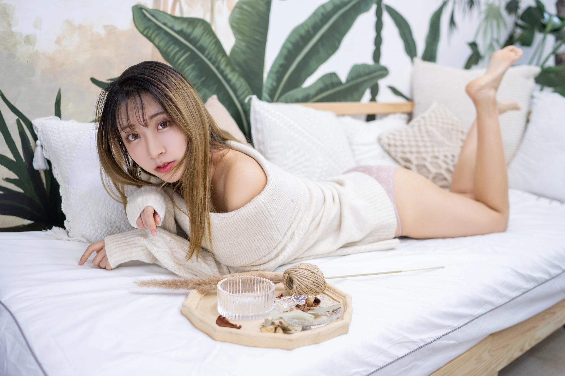 黑川 - NO.19 年上彼女 白色毛衣 1