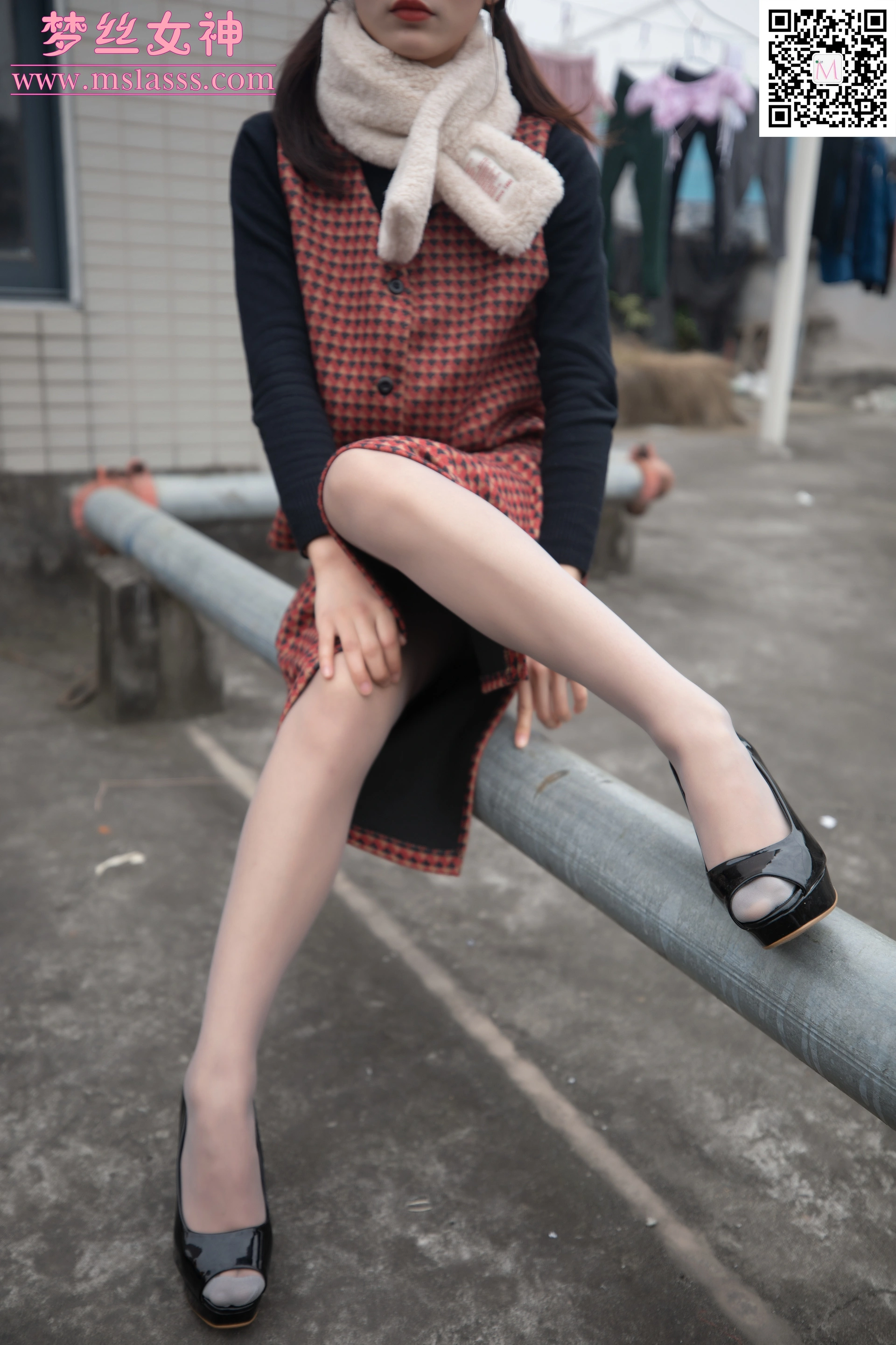 MSLASS梦丝女神 - 2020.01.15 NO.084 璇璇5 天台少女 2